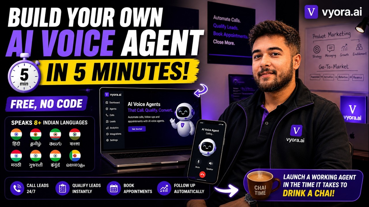 FREE AI Voice Agent for Indian Business — Build in 5 Min, No Code - YouTube
