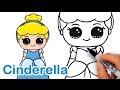 How to Draw Disney Princess Cinderella Cute and Easy