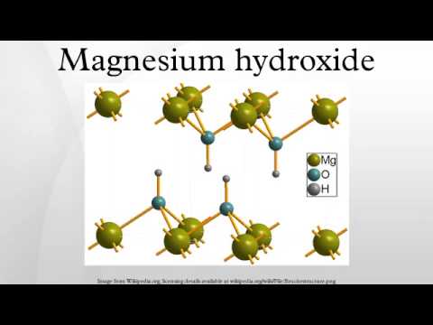 What is the common name for magnesium hydroxide?