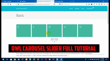 Owl carousel - How to make a responsive slider with Owl Carousel - 2018