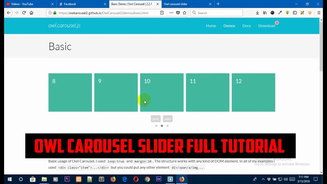 Owl Carousel How To Make A Responsive Slider With Owl Carousel 2018