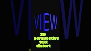 Create 3d perspective text distort in adobe illustrator #illustratortutorial #shorts # viral #pixel