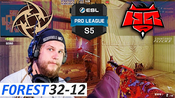 f0rest 32-12 POV / NiP vs HellRaisers / Cache / ESL Pro League Season 5