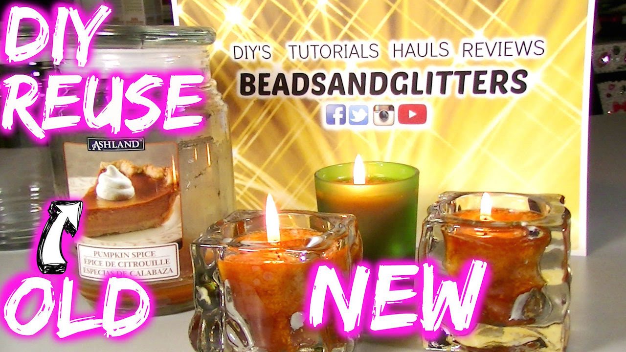 DIY recycling Ashland Candles part 1 YouTube