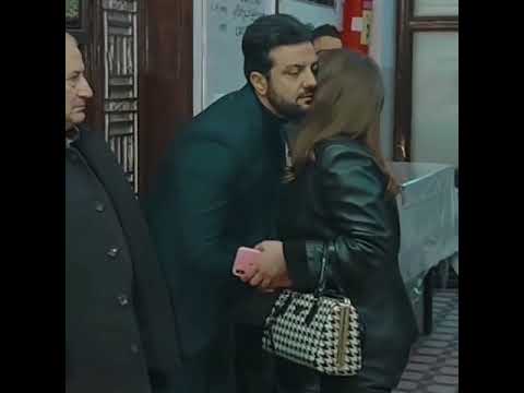 وصول الفنانة نادين قدور الى عزاء والدة الفنان طلال مارديني