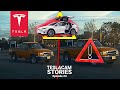 TESLA MODEL X CRASH AND AUTOPILOT FAIL | TESLACAM STORIES #23