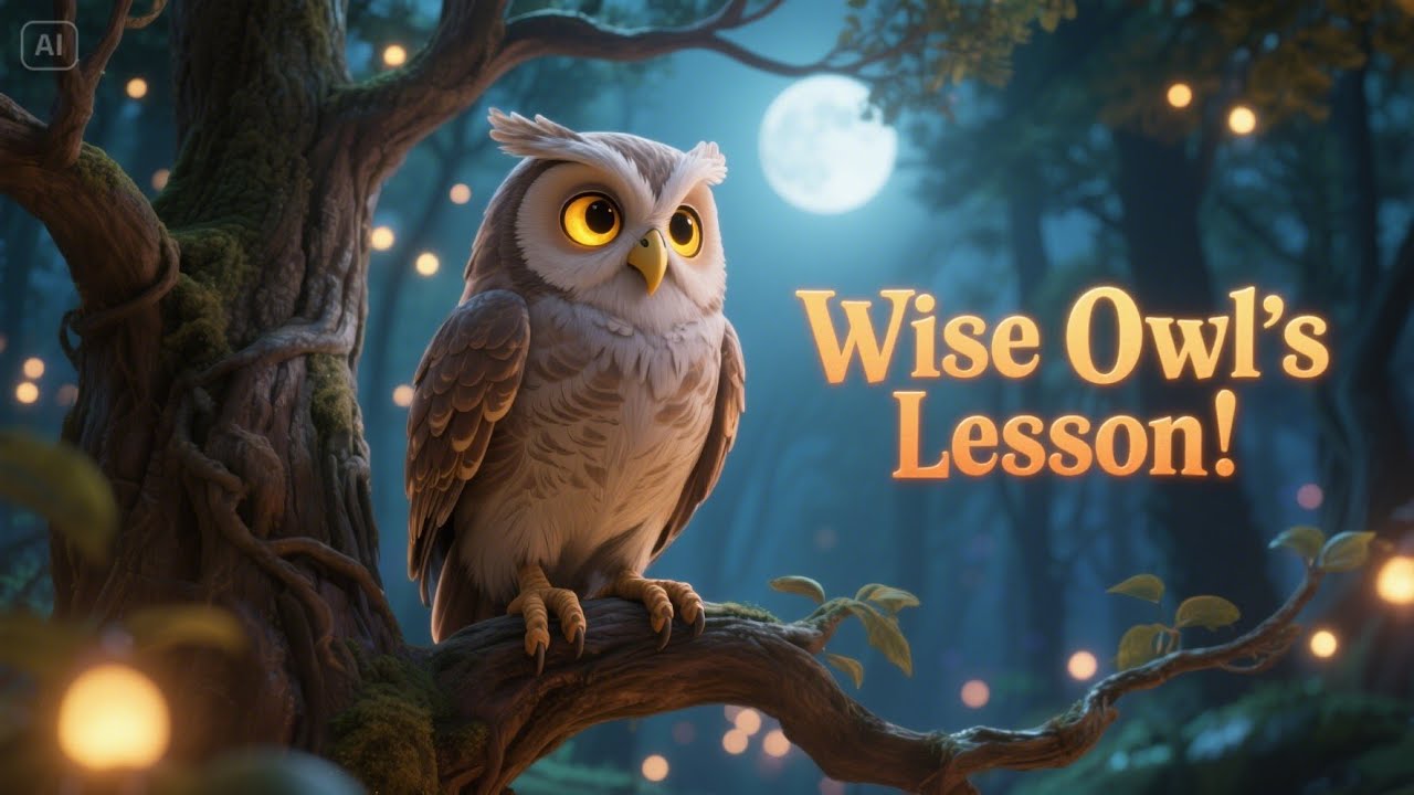 The Wise Old Owl | A Powerful 3D Animated Moral Story for Kids | Talk ...