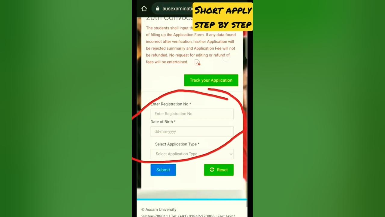 How to apply Assam University Convocation 2023🙏 - YouTube