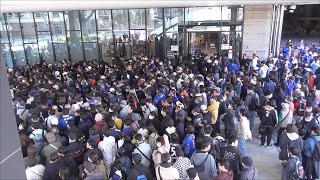 J１昇格争い最終戦、長崎市役所PVの人出が凄すぎた。。長崎市役所PV会場　２０２５１１２９