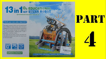 13 in 1 Solar Robot Kit PART 4 Turtle bot
