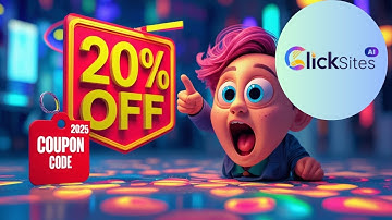 ClickSites AI Coupon Code 2025 🧠 Save 20% Instantly (AI Website Builder Review)