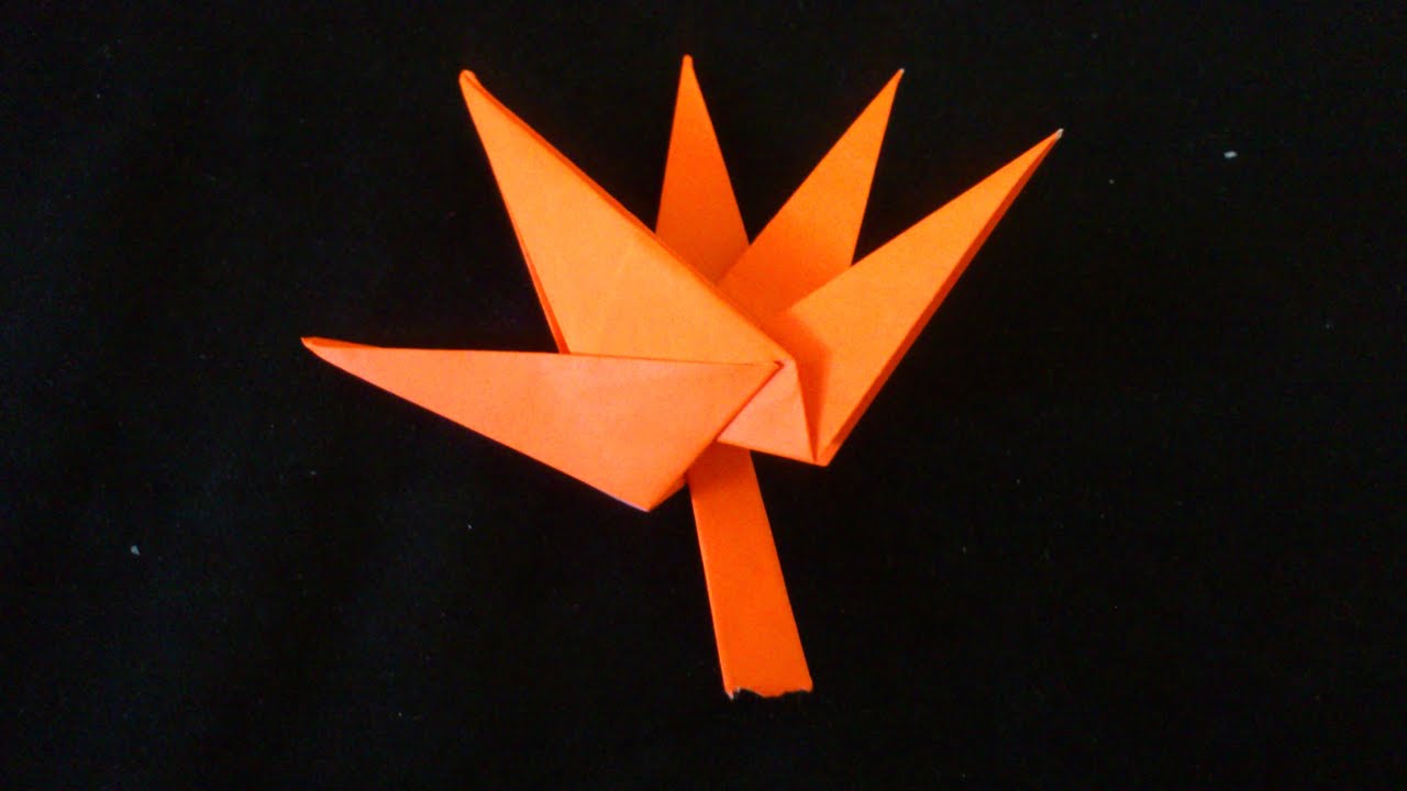  Cara  Membuat  Origami Daun  Maple  Origami Bunga dan 