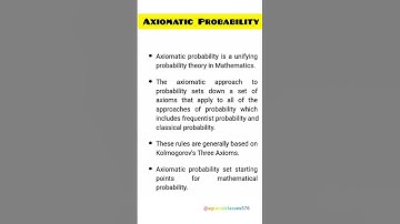 Axiomatic Probability #study #education #notes #exam #viralvideo #trending #shorts #probability