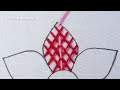 Creative Hand Embroidery Most Beautiful Flower Embroidery Design Needle Work Idea With Easy Tutorial
