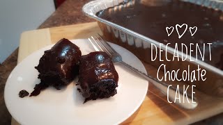 Decadent chocolate cake -