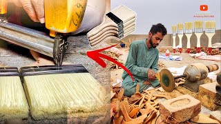 Fantastic Mass Production Factory Paint Brush Making Process |पेंट ब्रश बनाने की प्रक्रिया |