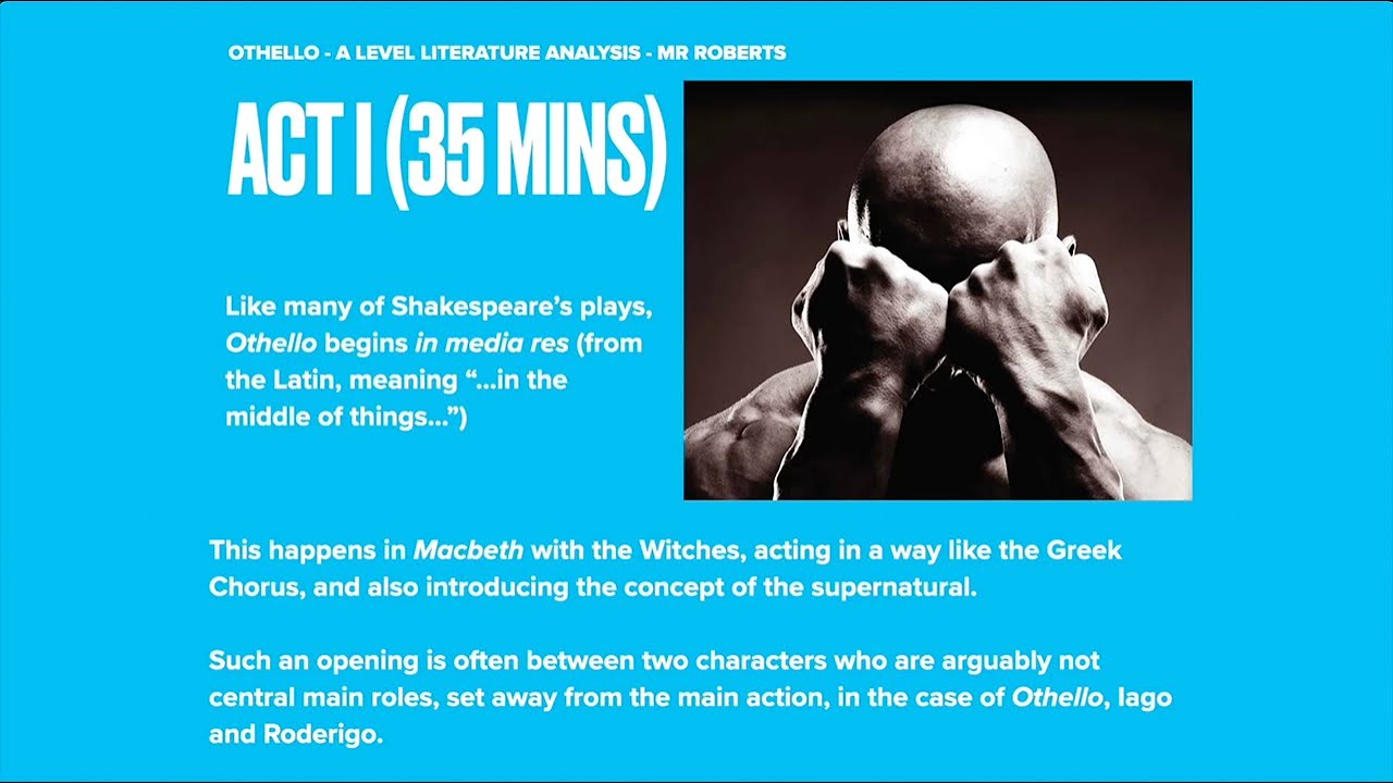 Othello Episode 3 (Literature Analysis A-Level): Act I - YouTube