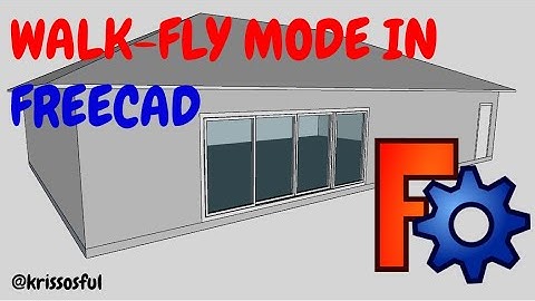 How to walk or fly in FreeCad software #tutorial #architecture #bim #freecad #freecadtutorial #3d