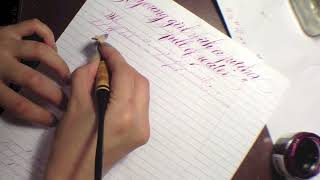 A poem in Spencerian