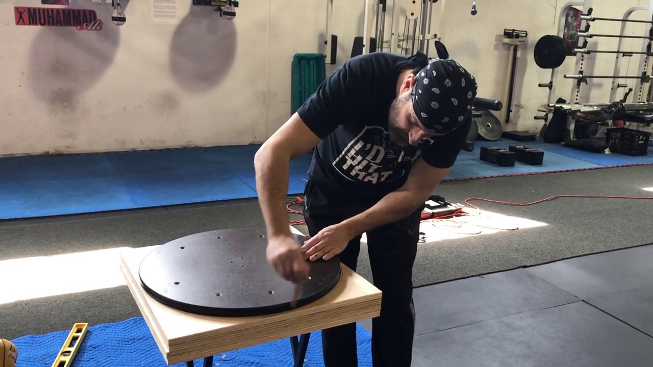 How to make a speed bag platform - YouTube