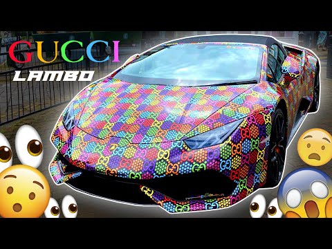 Lamborghini, Gucci wrap, Gucci - Car and Bike Nation