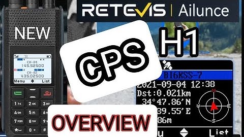 CPS Overview  - NEW H1 DMR /ANALOGUE APRS GPS