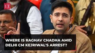 Where is Raghav Chadha amid Delhi CM Kejriwal's arrest? AAP leader Saurabh Bhardwaj explains