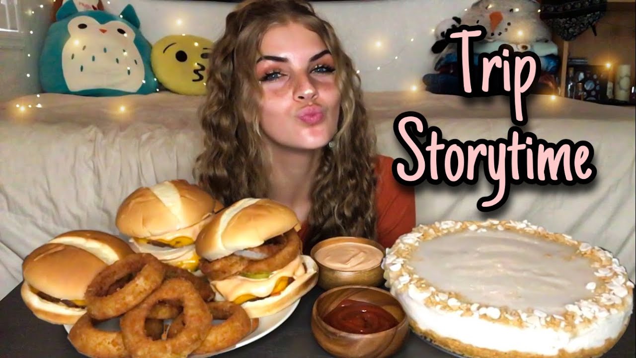 CHEESY LOADED BURGERS and WHITE CHOCOLATE CHEESECAKE MUKBANG! (Vegan)