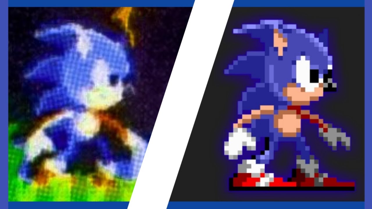 I'm learning to use the SGDK, I made these edits for Sonic 1 and 2 (I'm  going to use the Sonic 1 palette). The Sonic 3D sprite I made just for  practice!