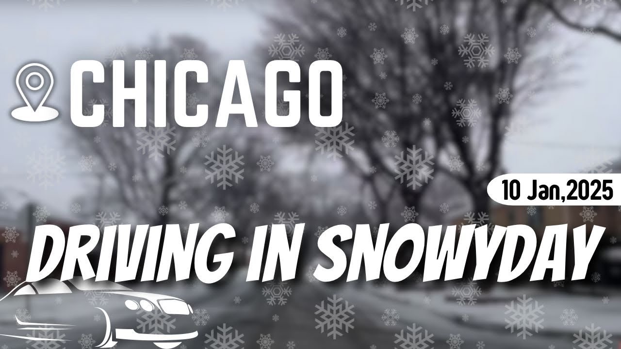 Chicago Winter 4K | Driving in Snowy Day | January 10, 2025 | Daily Drive Tours