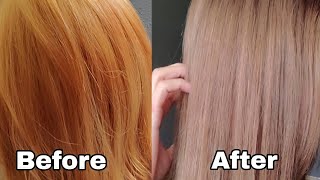 Brassy to Ashy hair at Home using Box Dye | Loreal Paris 50 Havana Brown