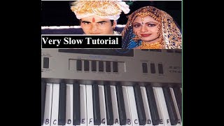 Dulhe ka sehra Suhana lagta hai|Keyboard Tutorial|Harmonium| Piano|Easy Tutorial for beginners chords