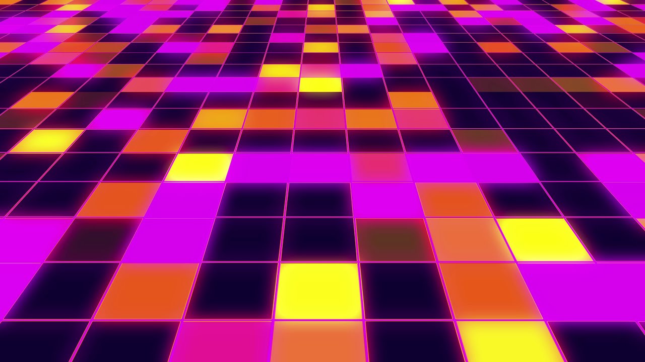 1 Hour Glowing pink flashing Lights Neon Tunnel Party Disco background