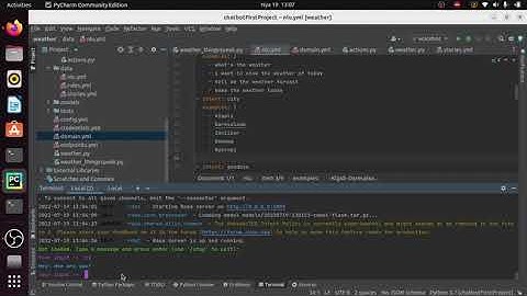 Third Rasa Chatbot   Iteract with API