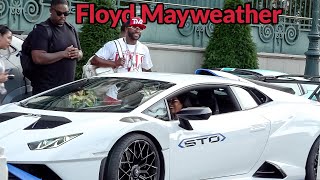 Boxing LEGEND Floyd Mayweather visiting Monaco with "The Money Team" !