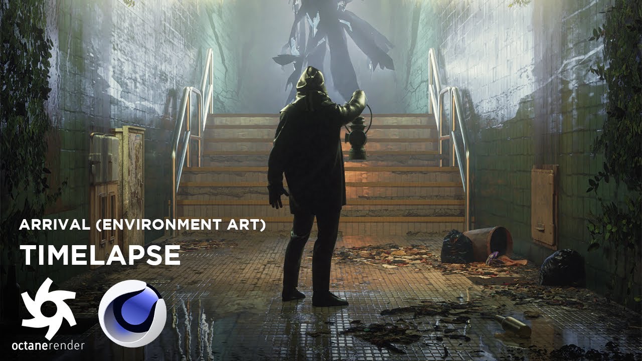 Arrival Timelapse | Cinema4D + Octane (Environment Art)