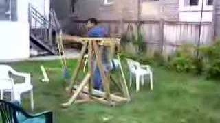 6ft Trebuchet Launch #2