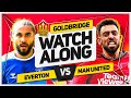 EVERTON vs MANCHESTER UNITED LIVE with Mark GOLDBRIDGE! image