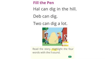 Fill the Pen  / read out loud / Grade 1  Unit 1 Lesson 4 / myView Literacy