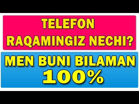 Сизнинг рангингизни, ёшингизни, тугилган кунингизни ва телефон ракамингизни айтиб бераман фокус