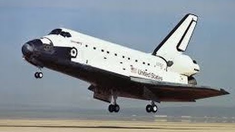 Space Shuttle Landing view from pilot seat window video