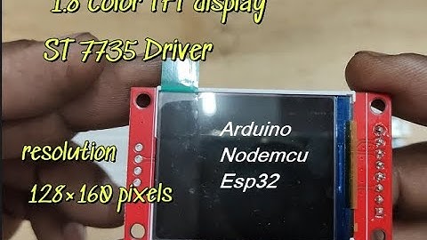 1.8" ECONOMY TFT Display for Arduino & NODEMCU,ESP32