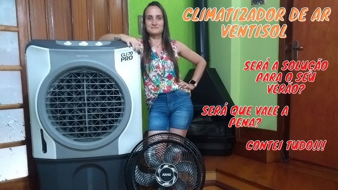 Climatizador Evaporativo 70 Litros Premium CLI70 Ventisol na Mak Frios