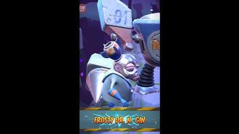 Frosty Dr. N. Gin defeated Crash on the run