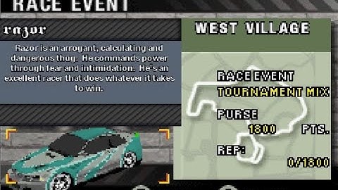 NFS Most Wanted GBA - Part 84 - Blacklist #1 - Razor