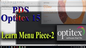 Learn Optitex:How to use function in Menu Piece PDS Optitex15#2