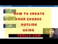 How to Outline your Online Course