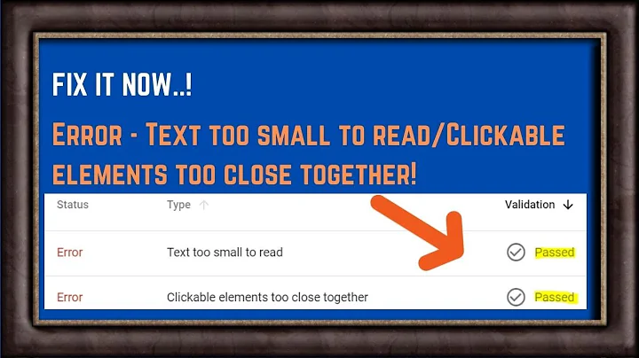 Fix it Now! - Text too small to read/Clickable elements too close together/Content wider than screen