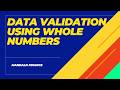 Excel Data Validation Explained | Whole Number Restriction (Beginner Friendly)