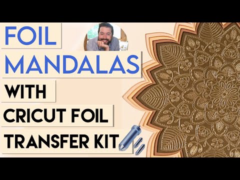 Foil Mandalas with the Cricut Foil Transfer Kit - The Bearded